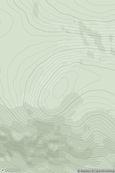 Thumbnail image for Meall Mor [Loch Vaich to Moray Firth] showing contour plot for surrounding peak